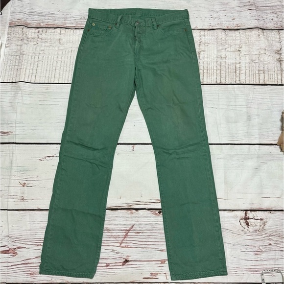 Levi's Other - LEVI’S 501 Men’s Button Fly Jeans in Green size 30x34  GUC